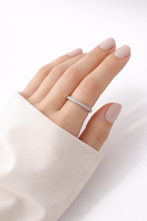 ANILLO PETIT MOISSANITA