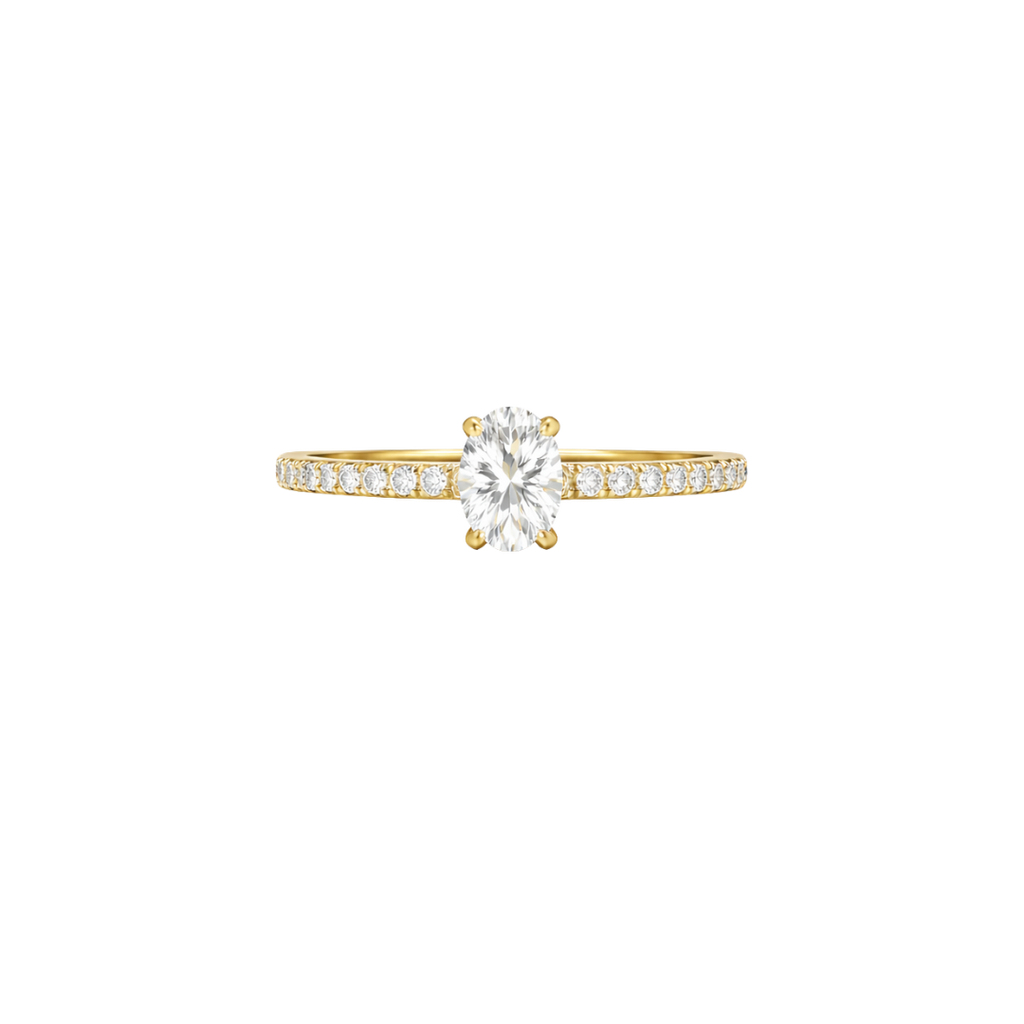 ANILLO OVAL MOISSANITA