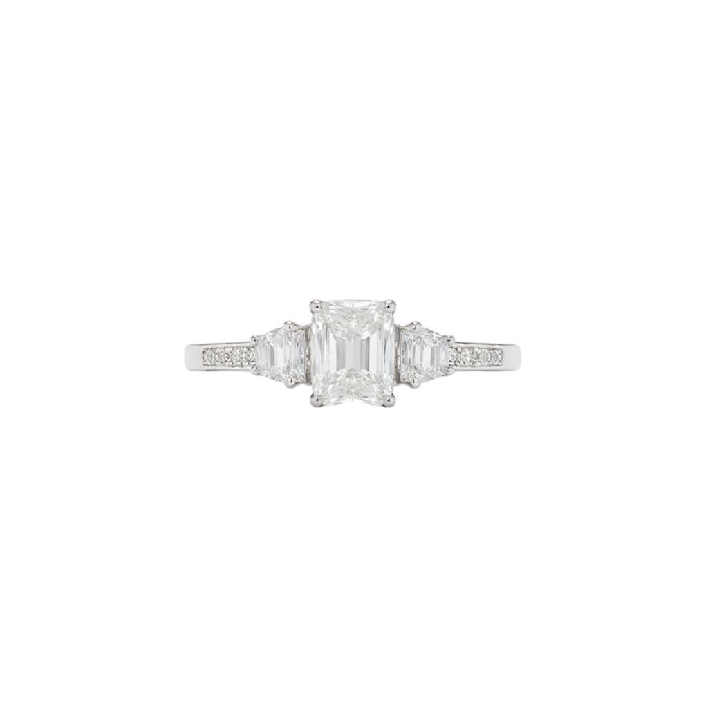 ANILLO TRE DIPINTI MOISSANITA
