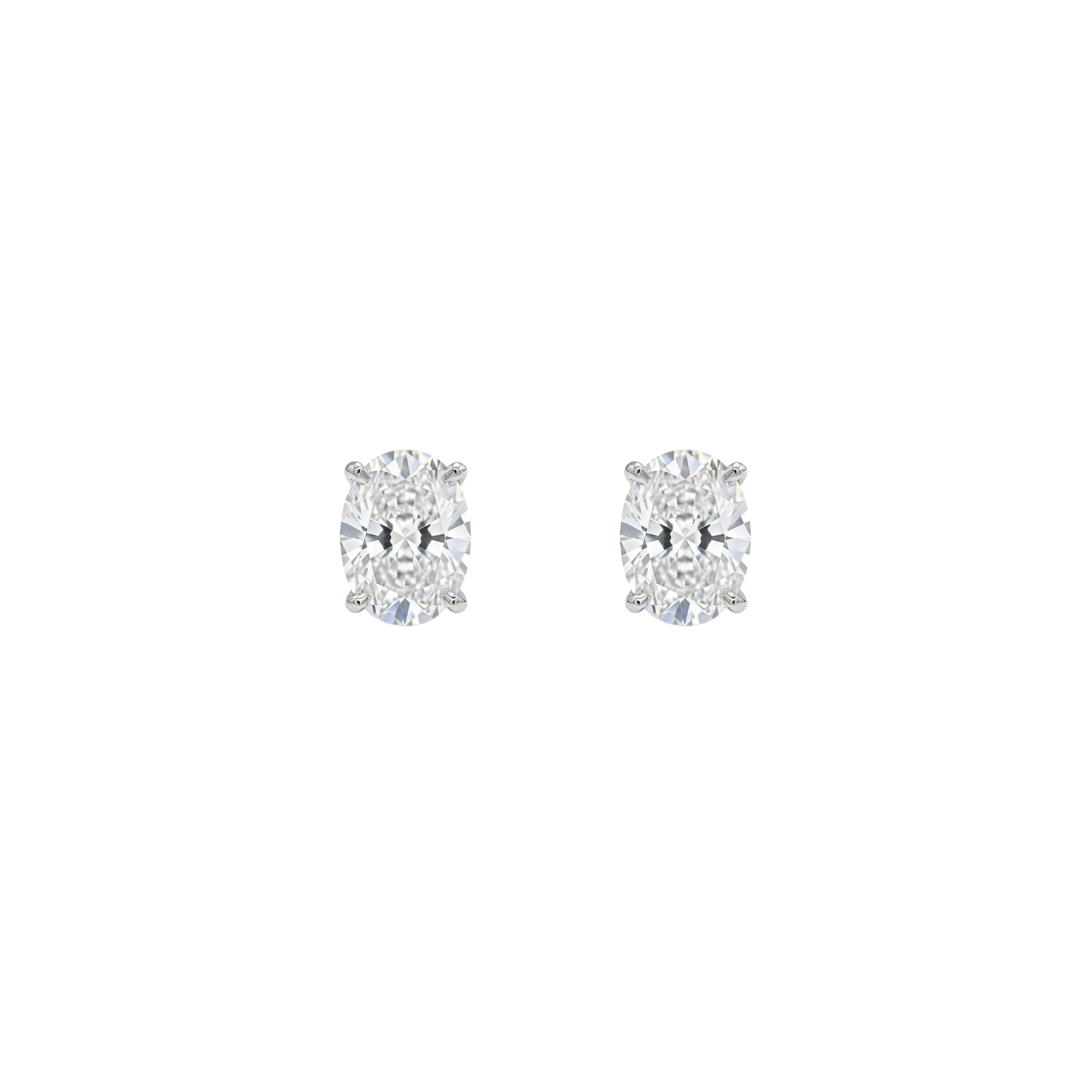 ARETE OVAL MOISSANITA