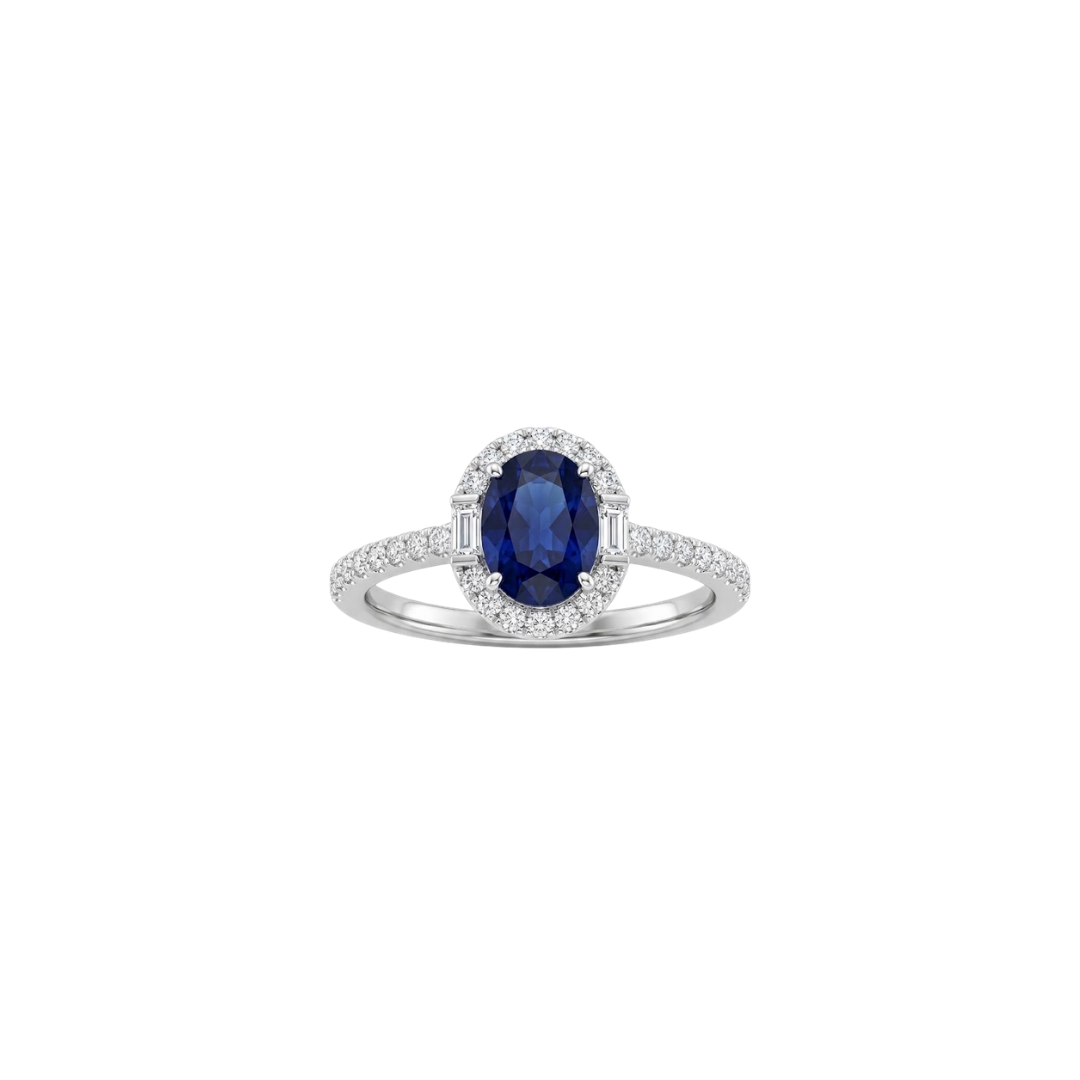 ANILLO OVAL ZAFIRO