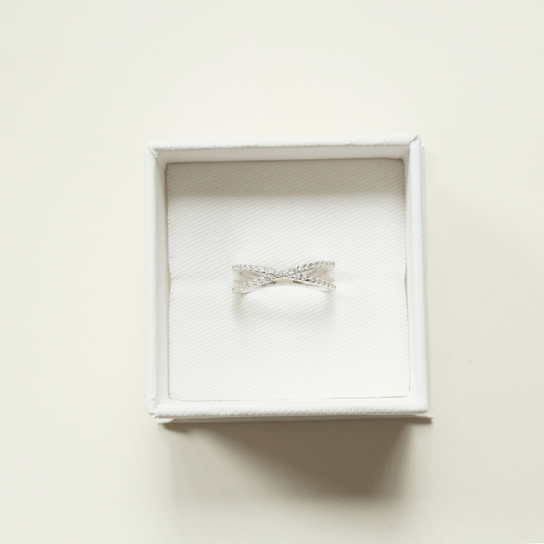 ANILLO CROISÉ MOISSANITA