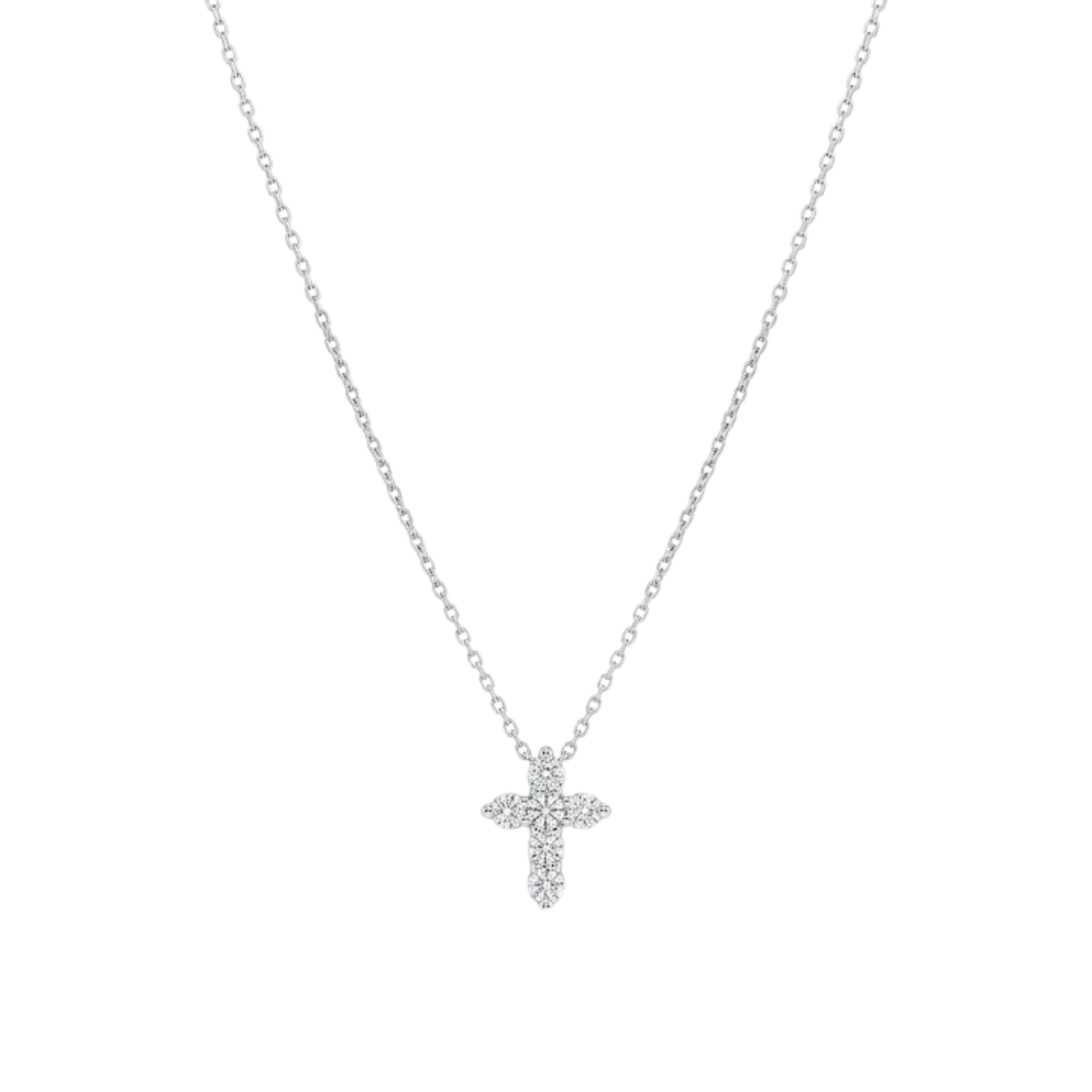CADENA CRUZ MOISSANITA