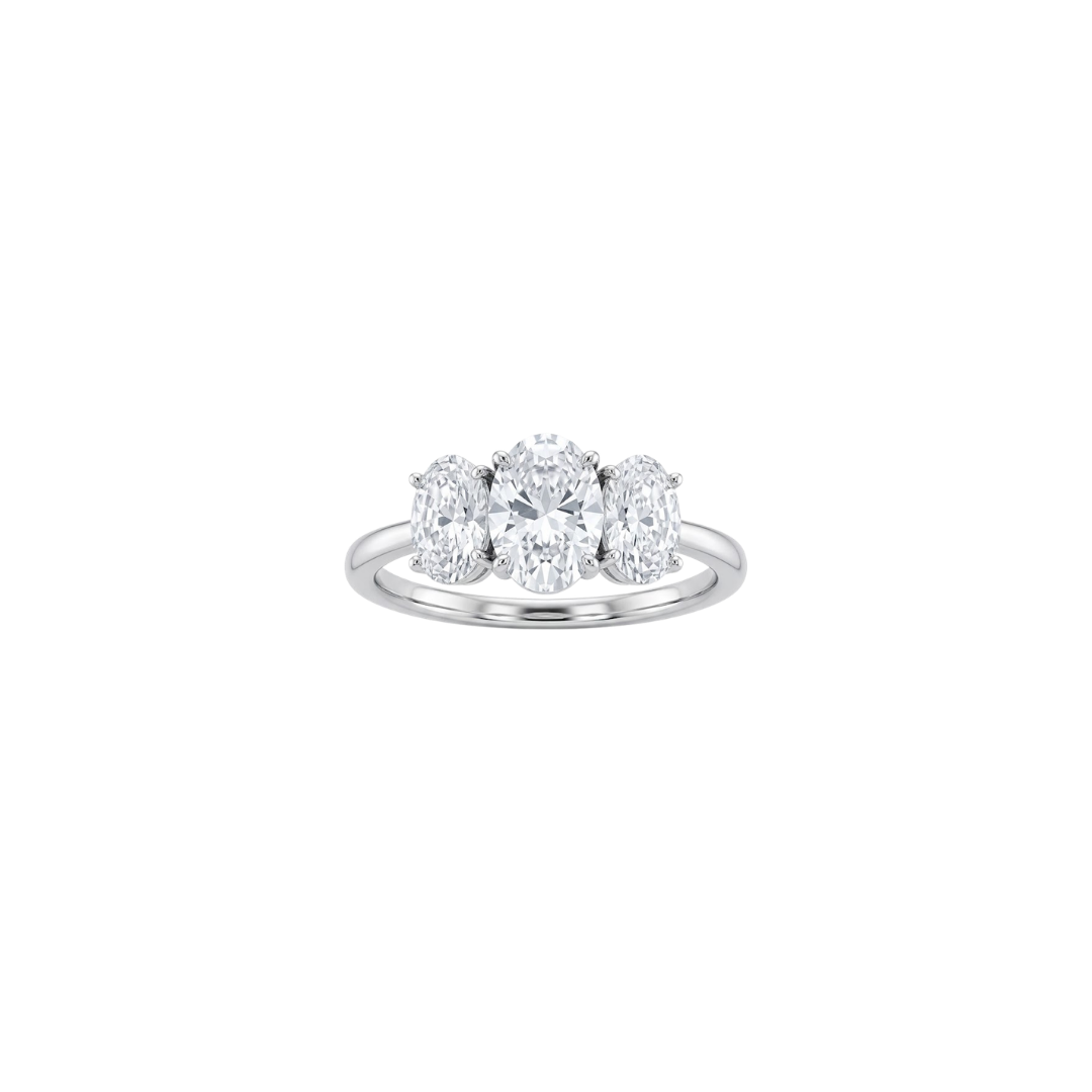 ANILLO TRÉ MOISSANITA