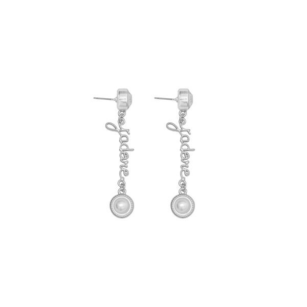 Aretes J Adore Pearl Silver - Imagen 2