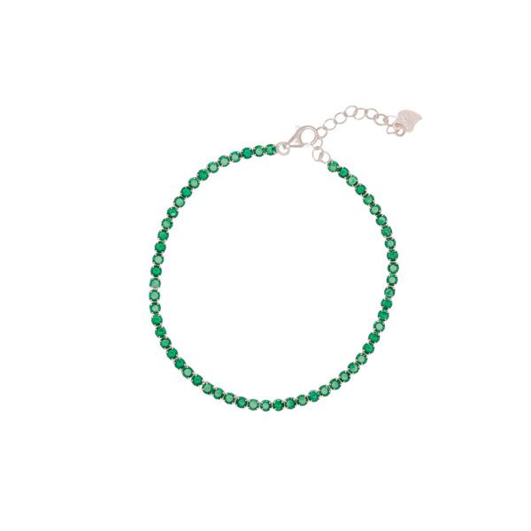 PULSERA SPECIAL GREEN CIRCONS